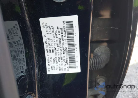 2013 Honda Accord Ex-L V-6 z USA, uszkodzony, nr VIN 1HGCR3F89DA022646